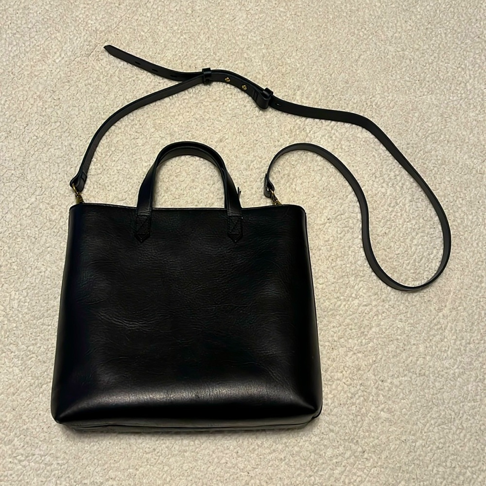 Madewell Small Transport Leather Crossbody Tote